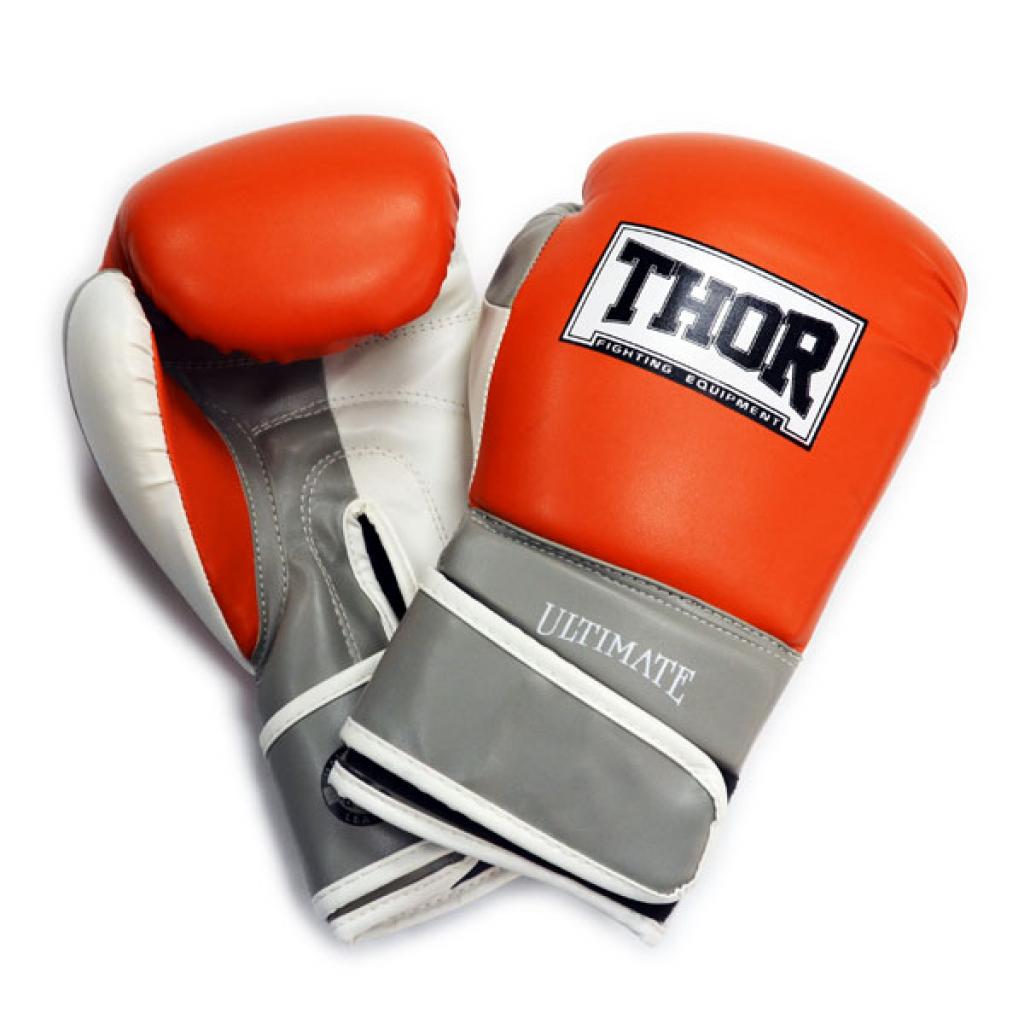 Боксерские перчатки Thor Ultimate 16oz Orange/Grey/White (551/04(PU) OR/GR/WH 16 oz.)