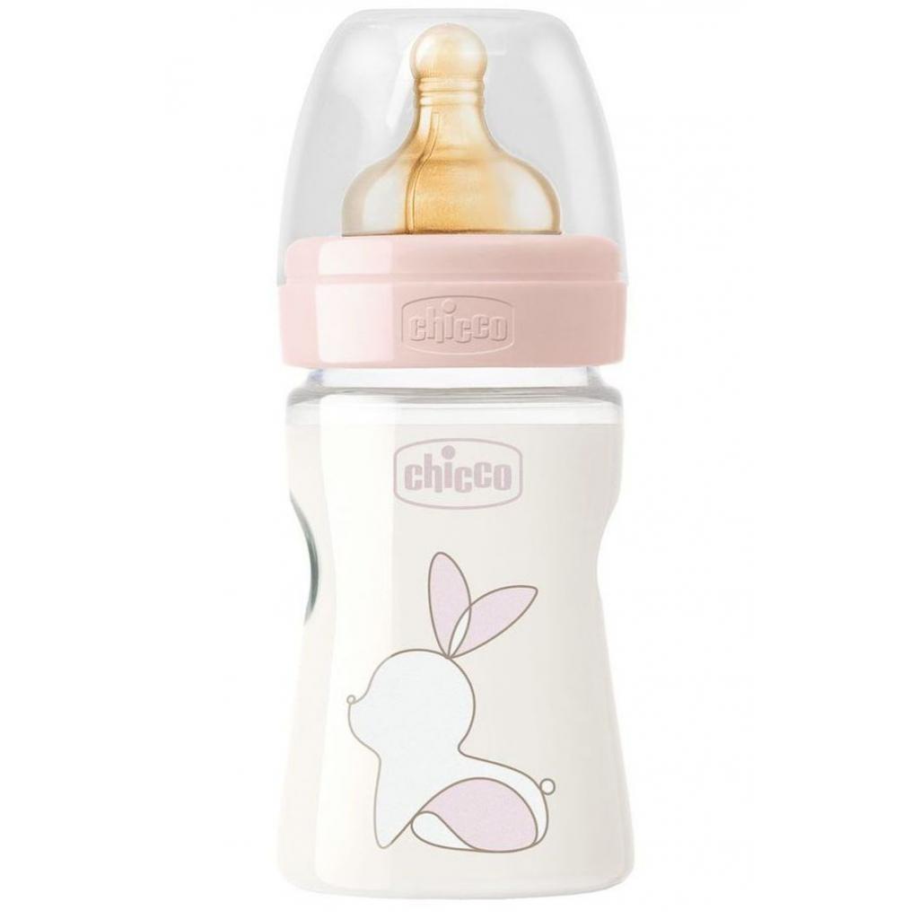 Бутылочка для кормления Chicco Original Touch с латексной соской 0м+ 150 мл Розовая (27610.10) изображение 2