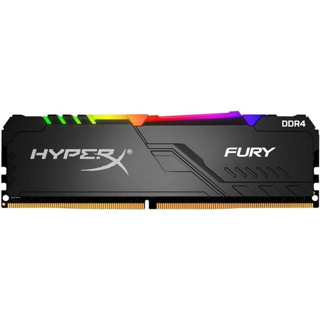 Модуль пам'яті для комп'ютера DDR4 16GB 2400 MHz HyperX Fury Black Kingston Fury (ex.HyperX) (HX424C15FB4A/16)