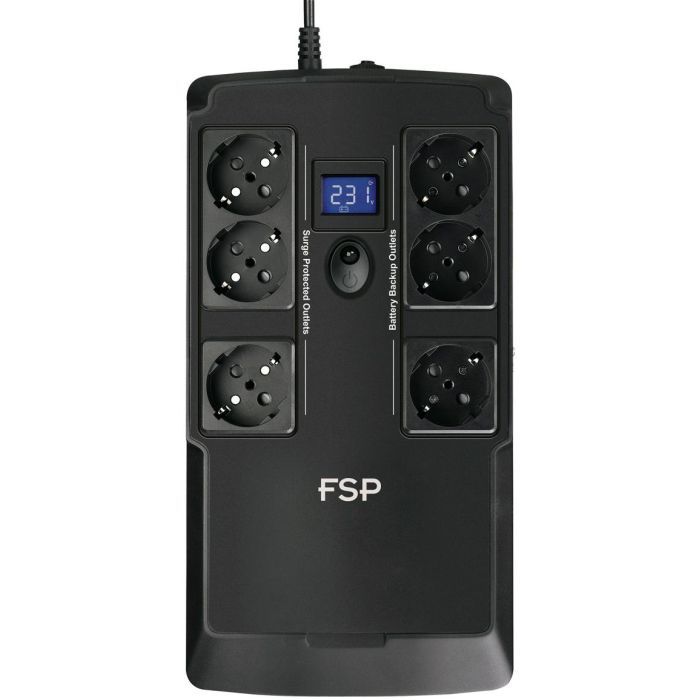Пристрій безперебійного живлення FSP NanoFit 600VA Schuko (PPF3602303) зображення 2