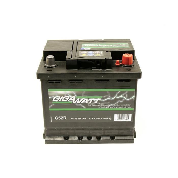 Аккумулятор автомобильный GigaWatt 52А (0185755200)