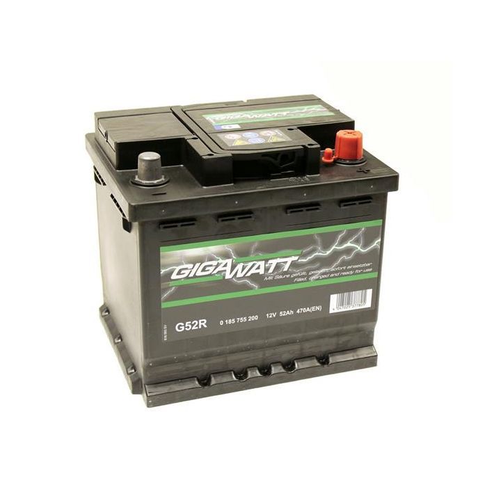 Аккумулятор автомобильный GigaWatt 52А (0185755200) изображение 3