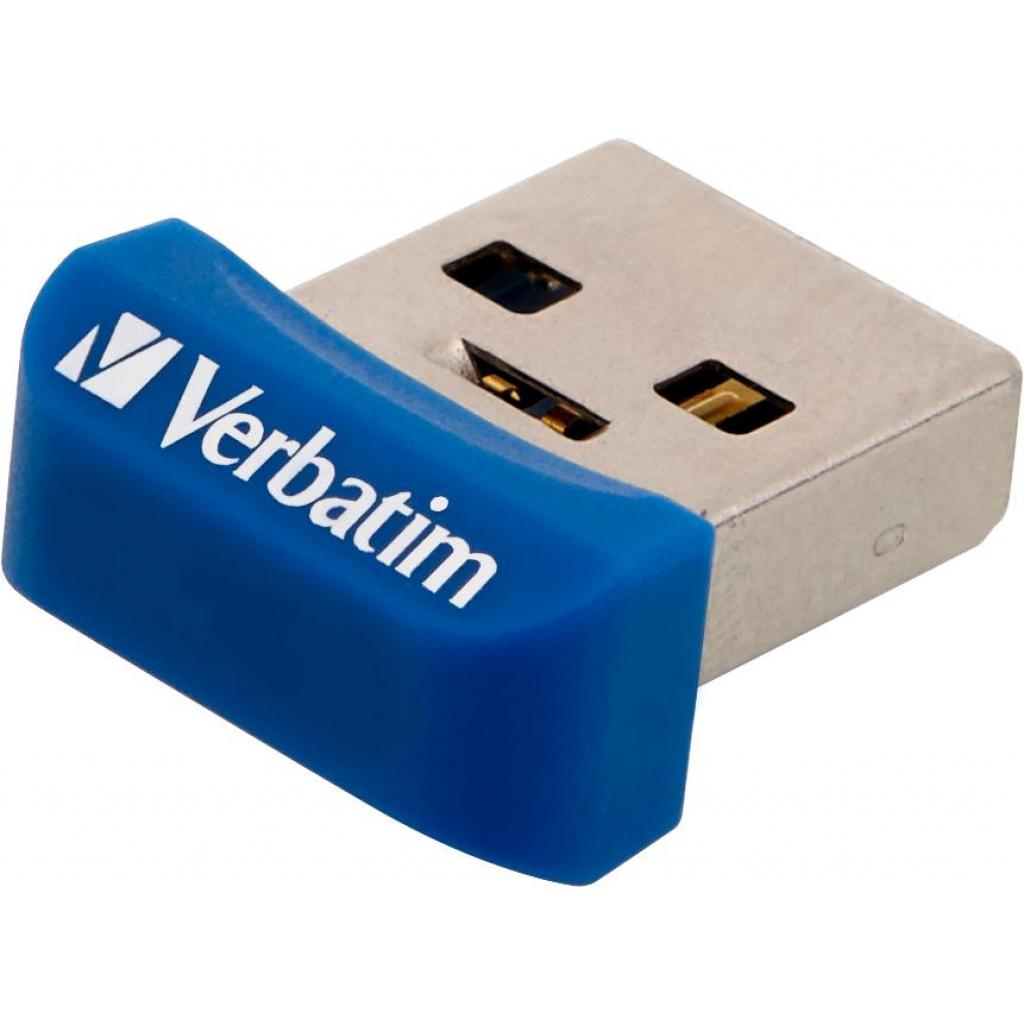 USB флеш накопичувач Verbatim 32GB Store 'n' Stay NANO Blue USB 3.0 (98710) зображення 4