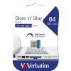 USB флеш накопитель Verbatim 64GB Store 'n' Stay NANO Blue USB 3.2 (98711) изображение 5