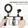 Набор блогера Puluz 4in1 (ring light, mount, phone holder, microphone) (PKT3028) изображение 3