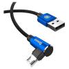 Дата кабель USB 2.0 AM to Micro 5P 2.0m MVP Elbow Blue Baseus (CAMMVP-B03) изображение 2