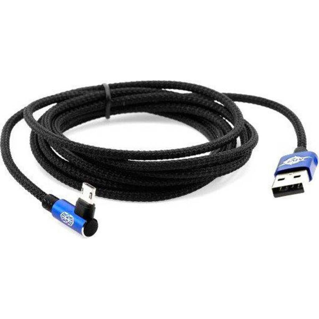 Дата кабель USB 2.0 AM to Micro 5P 2.0m MVP Elbow Blue Baseus (CAMMVP-B03) изображение 3