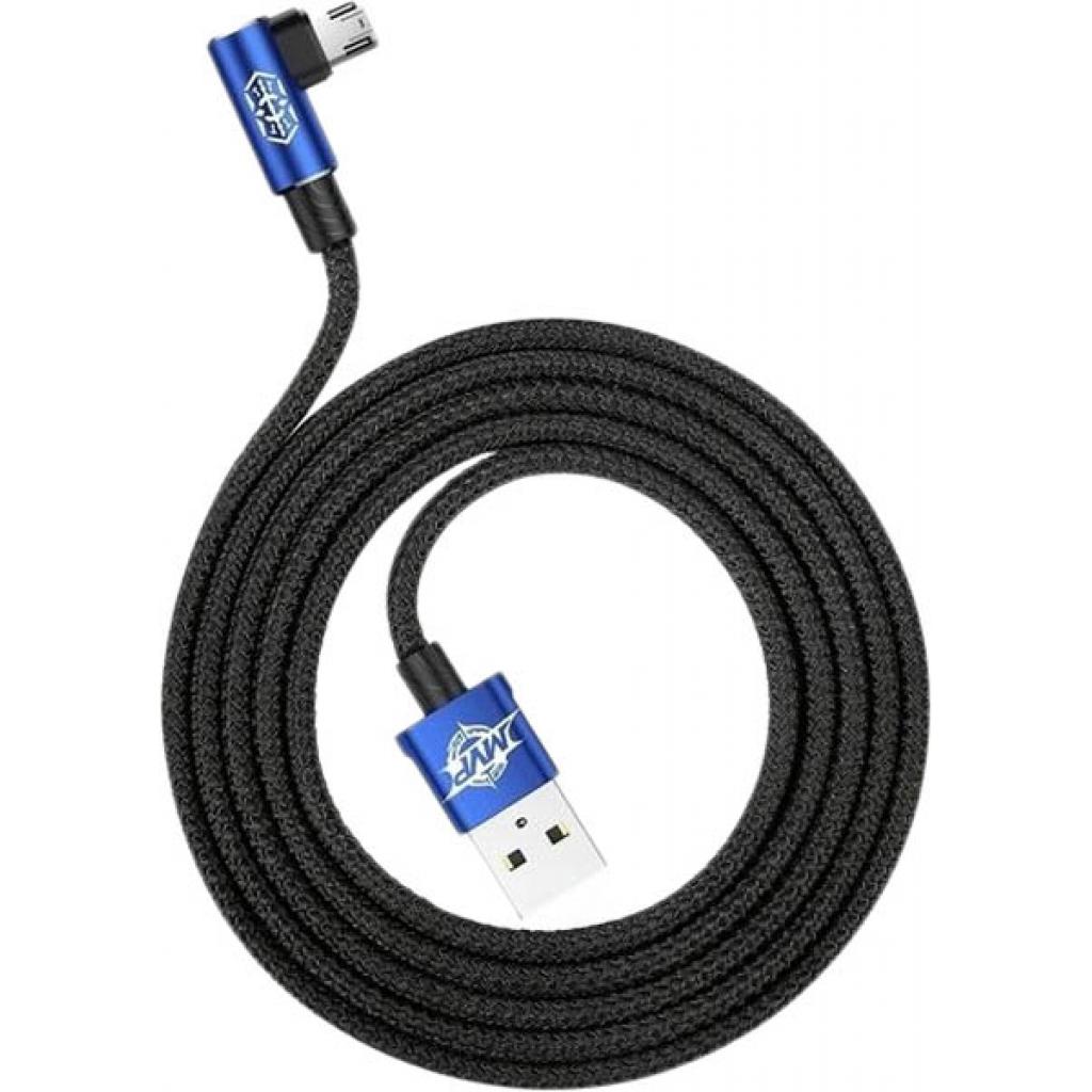 Дата кабель USB 2.0 AM to Micro 5P 2.0m MVP Elbow Blue Baseus (CAMMVP-B03)