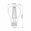 Лампочка Videx Filament A60FA 10W E27 2200K 220V (VL-A60FA-10272) зображення 3