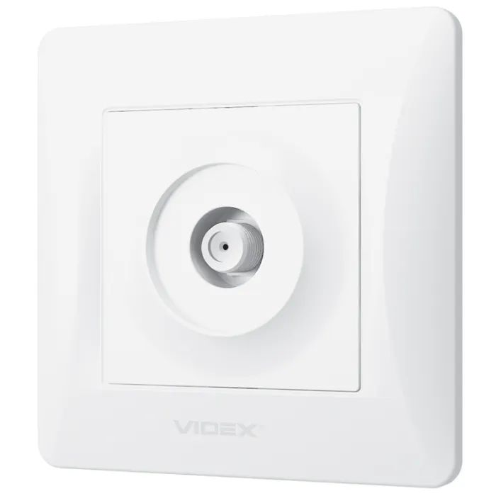 ТВ розетка Videx \BINERA SAT одинарна супутникова чорний (VF-BNSK1SATE-BG)