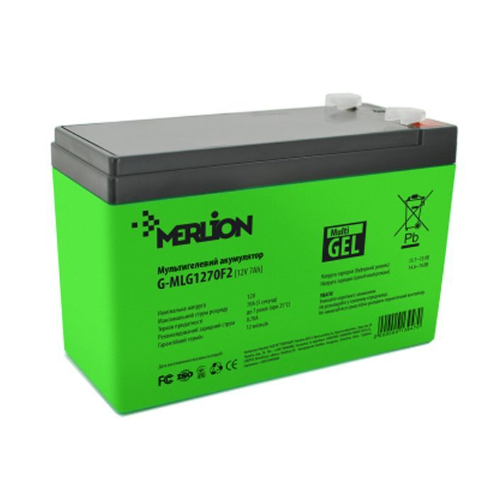Батарея до ДБЖ Merlion 12V - 7.0 Ah (G-MLG1270F2)