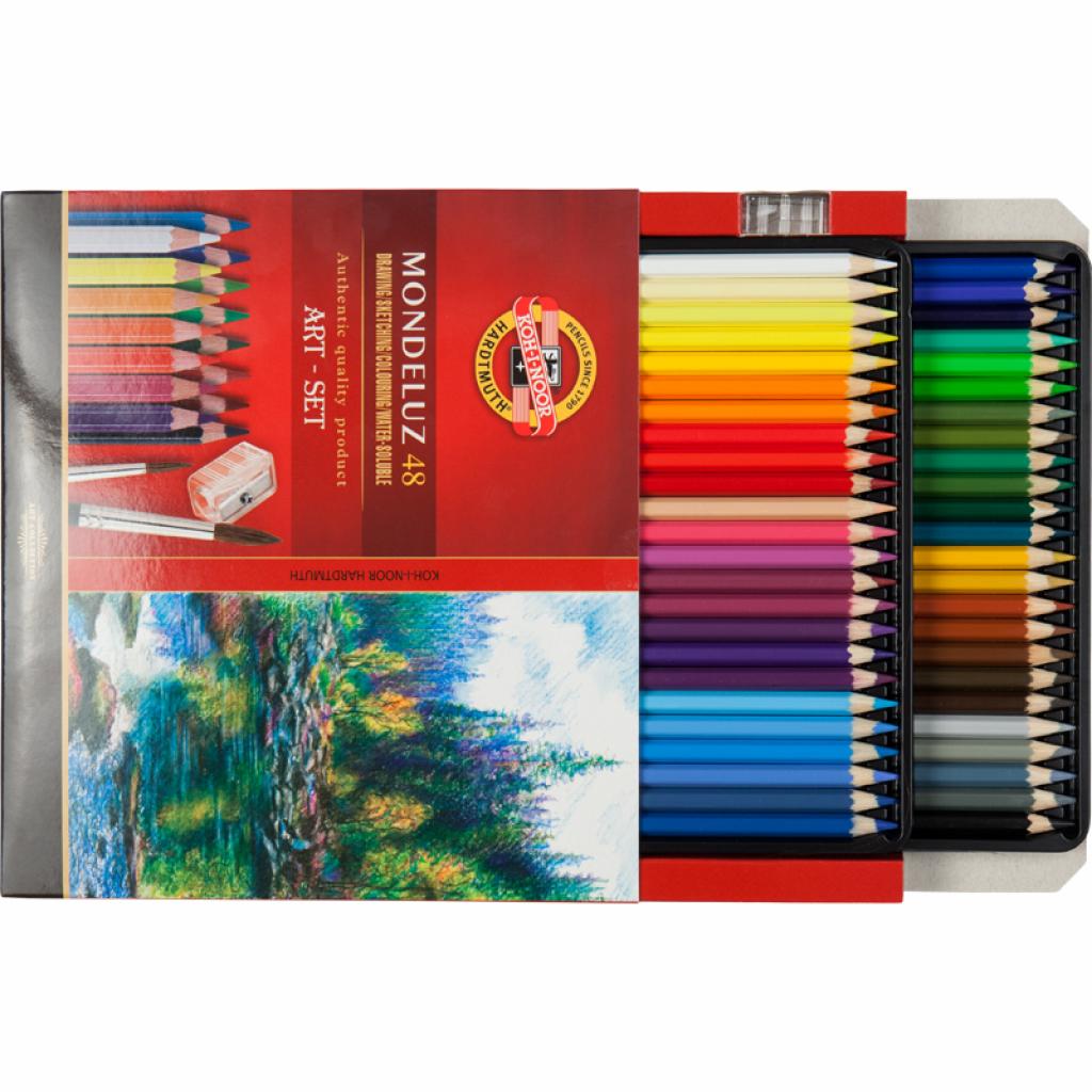 Карандаши цветные Koh-i-Noor Mondeluz акварельные 48 цветов (3713) изображение 3