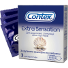 Презервативы Contex Extra Sensation с крупными точками и ребрами 3 шт. (5052197051476)
