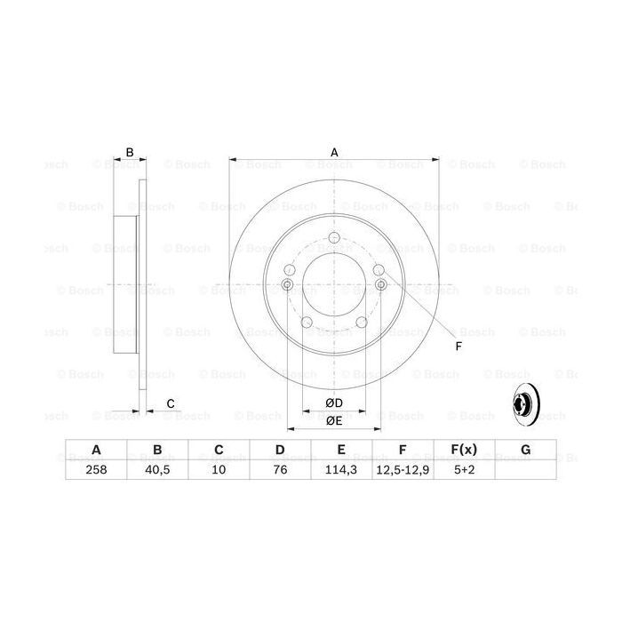 Гальмівний диск Bosch 0 986 479 059 зображення 5