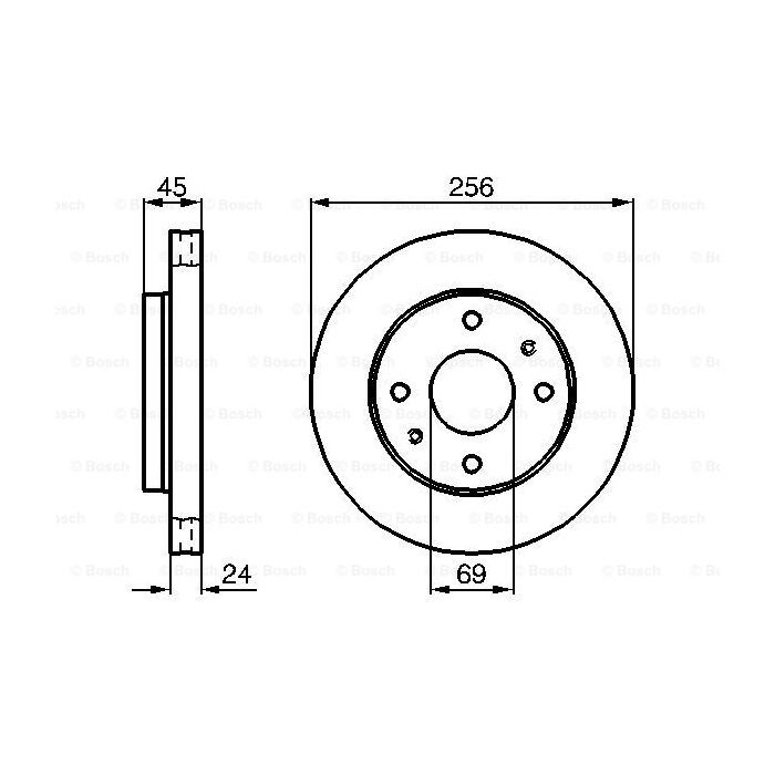 Тормозной диск Bosch 0 986 478 531 изображение 5