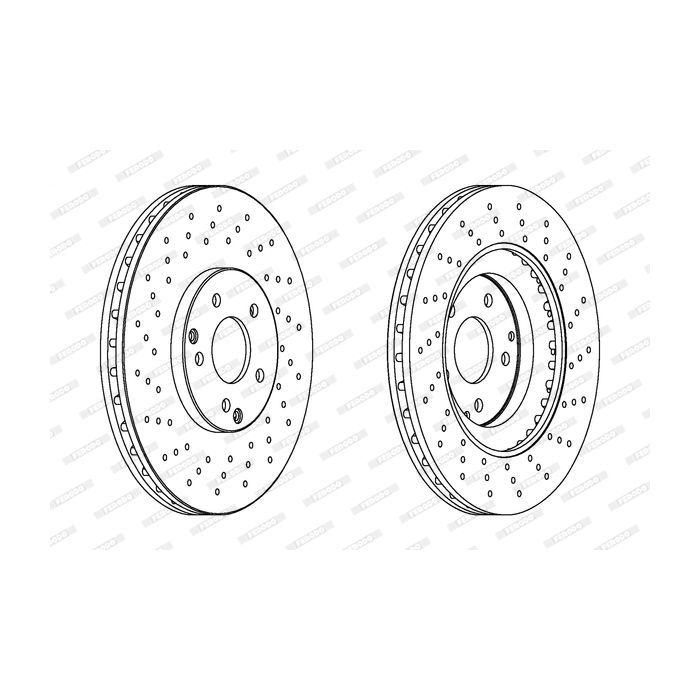 Тормозной диск FERODO DDF1582C-1