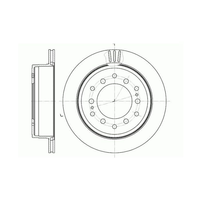 Тормозной диск REMSA 6956.10