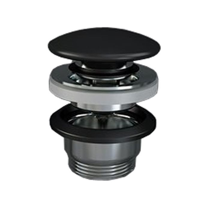 Донный клапан RAK Ceramics Sanitaryware FEELING Click-Clack, черный матовый (DUO000504A)