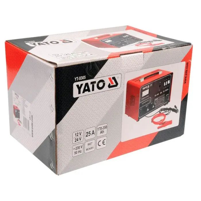 Зарядное устройство для автомобильного аккумулятора Yato YT-8305 изображение 2