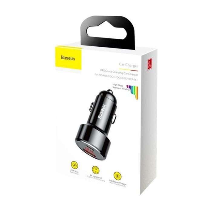 Зарядний пристрій Baseus Magic Series PPS digital display (Type-С PD + QC USB) 45W (CCMLC20C-01) зображення 5