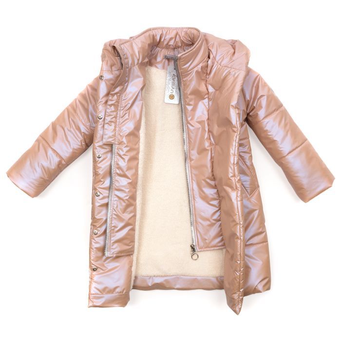 Куртка детская Brilliant пальто "Rozi" (21706-122G-pink) изображение 5