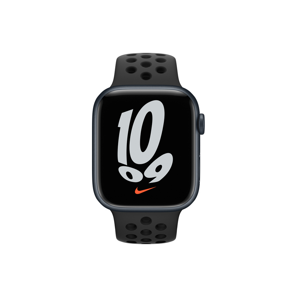 Смарт-часы Apple Watch Series 7 Nike GPS 45mm Midnight Aluminium Case with An (MKNC3UL/A) изображение 2