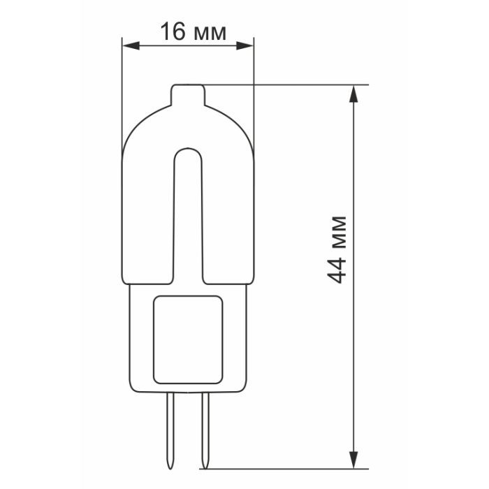 Лампочка Videx G4C 12V 2W G4 4100K (VL-G4C-02124) изображение 3
