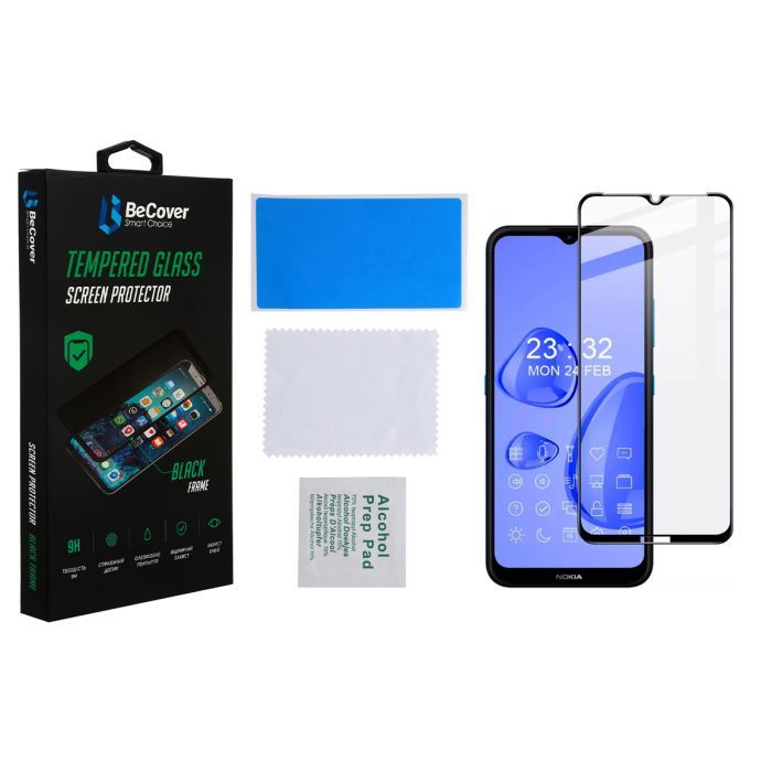 Скло захисне BeCover Nokia 1.4 Black (706902) зображення 2