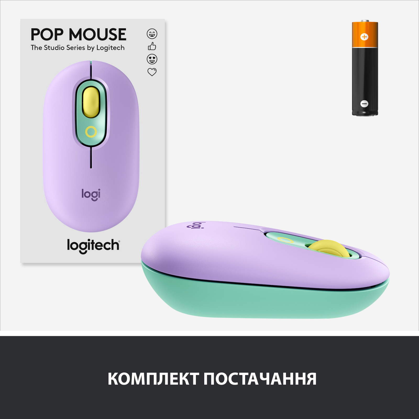 Мишка Logitech POP Mouse Bluetooth Heartbreaker Rose (910-006548) зображення 8