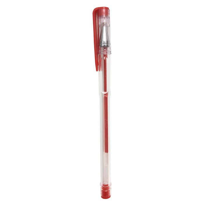 Ручка гелева H-Tone 0,5 мм, червона, уп. 40 шт. (PEN-HT-JJ20201-R)