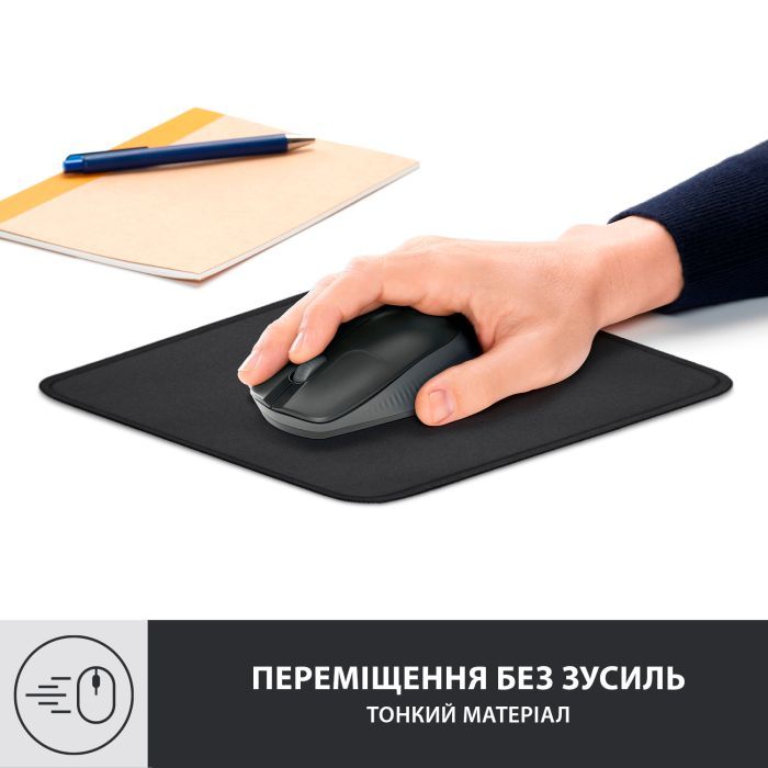 Килимок для мишки Logitech Mouse Pad Studio Series Graphite (956-000049) зображення 2