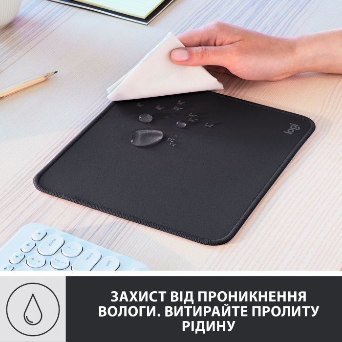 Килимок для мишки Logitech Mouse Pad Studio Series Graphite (956-000049) зображення 3