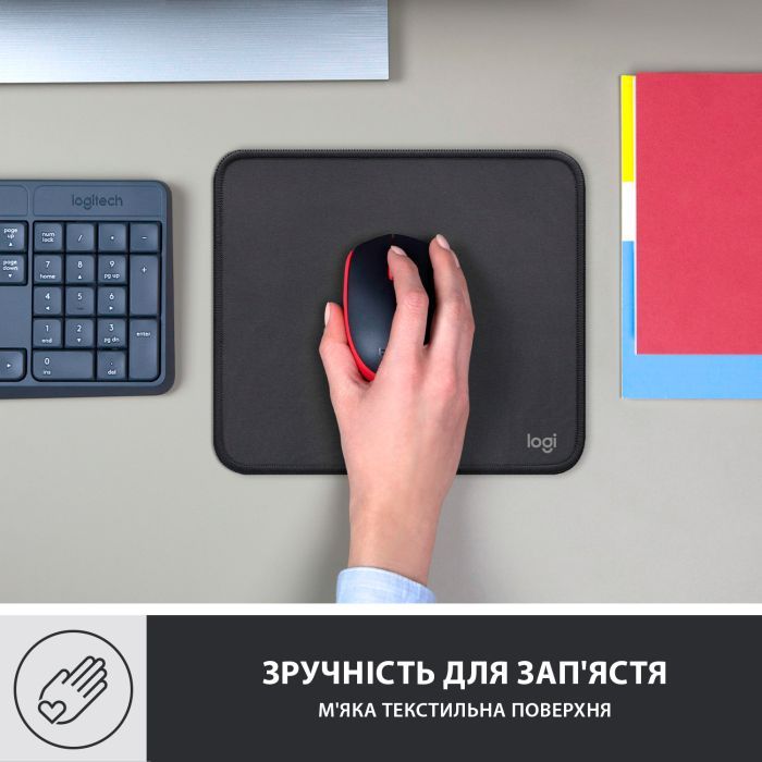 Килимок для мишки Logitech Mouse Pad Studio Series Graphite (956-000049) зображення 6