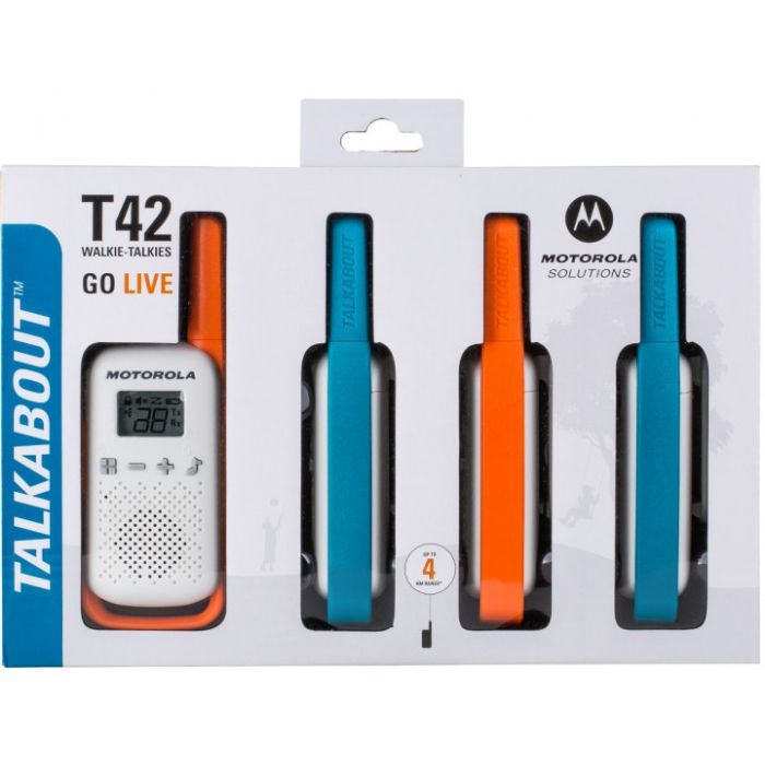Портативна рація Motorola TALKABOUT T42 Quad Pack (B4P00811MDKMAQ) зображення 3