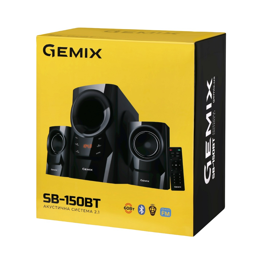 Акустична система Gemix SB-150BT Black зображення 5