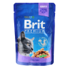 Вологий корм для кішок Brit Premium Cat Pouches with Cod Fish 100 г (8595602506002)
