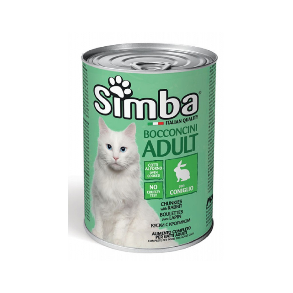 Консервы для кошек Simba Cat Wet кролик 415 г (8009470009089)