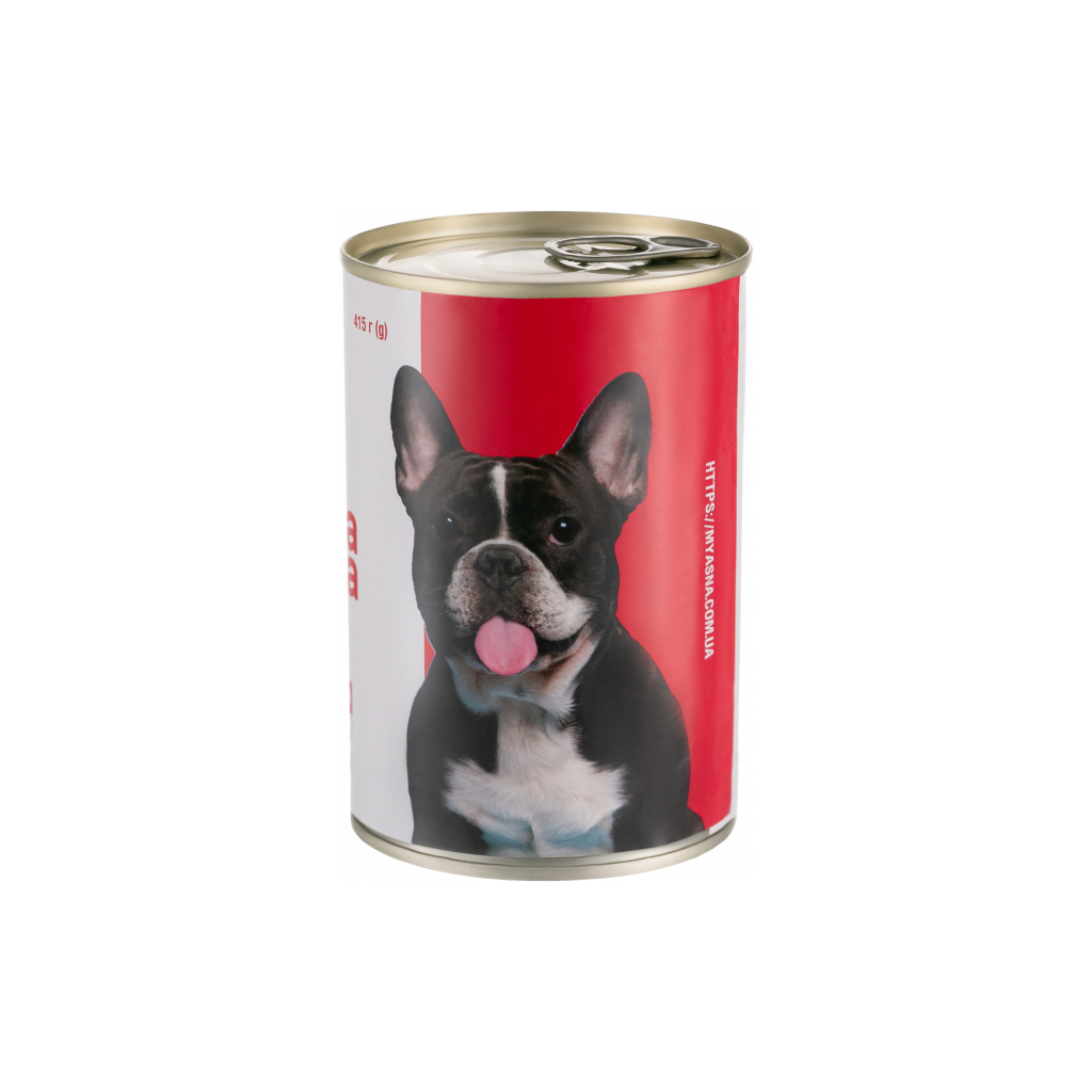 Консервы для собак М'ясна Миска паштет с говядиной 415 г (4820255190303) изображение 2