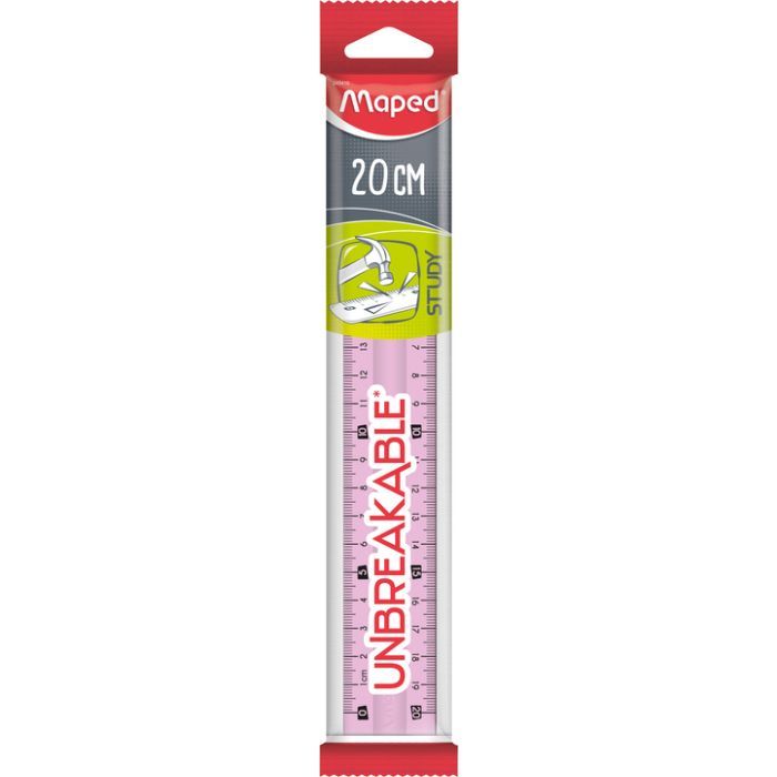 Лінійка Maped STUDY UNBREAKABLE, 20см (MP.245410)