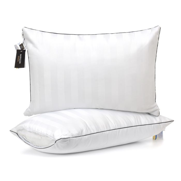 Подушка MirSon антиаллергенная Royal Eco-Soft Hand Made 498 низкая 50х70 см (2200000625090)