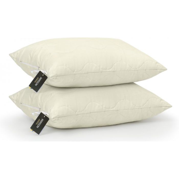 Ковдра MirSon Набір вовняний №1680 Eco Light Creamy Ковдра 140х205 + подуш (2200002656597) зображення 5