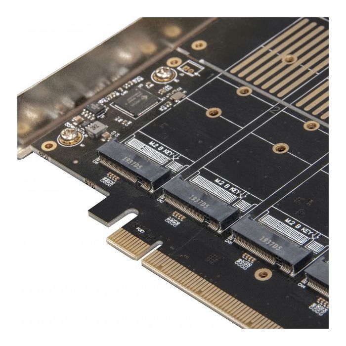 Контроллер Frime PCI-E-5xM.2 (B Key) WCH382L (ECF-PCIEtoSSD010) изображение 3