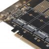 Контроллер Frime PCI-E-5xM.2 (B Key) WCH382L (ECF-PCIEtoSSD010) изображение 3
