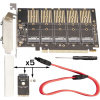 Контролер Frime PCI-E-5xM.2 (B Key) WCH382L (ECF-PCIEtoSSD010) зображення 7