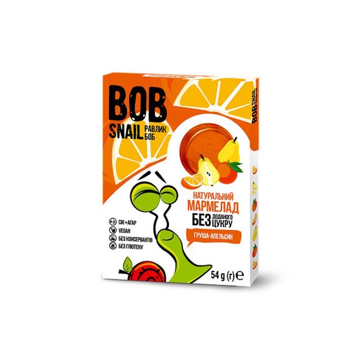 Мармелад Bob Snail Груша Апельсин 38г (4820219341444)