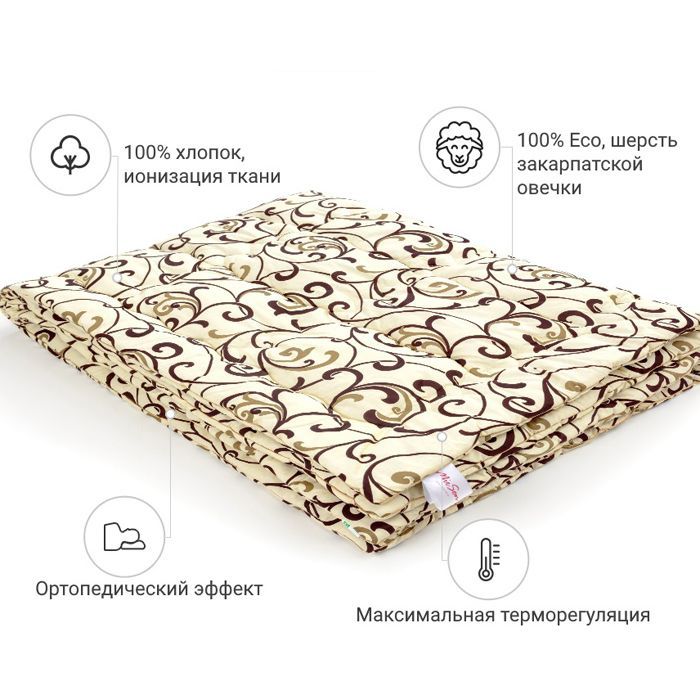 Ковдра MirSon вовняна Standard Hand Made 161 літо 172x205 см (2200000459978) зображення 2
