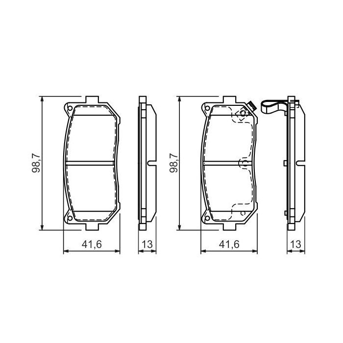 Гальмівні колодки Bosch 0 986 424 693 зображення 4