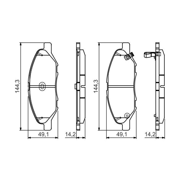 Гальмівні колодки Bosch 0 986 495 133