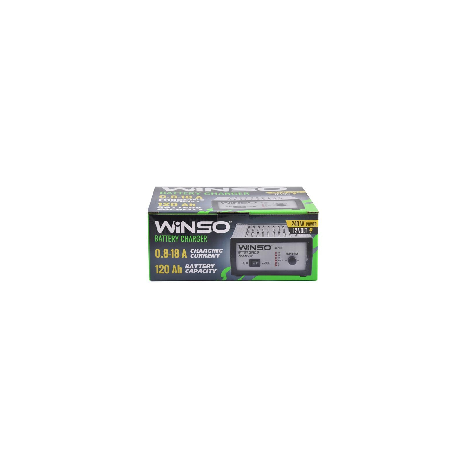 Зарядний пристрій для автомобільного акумулятора WINSO 139200 зображення 3