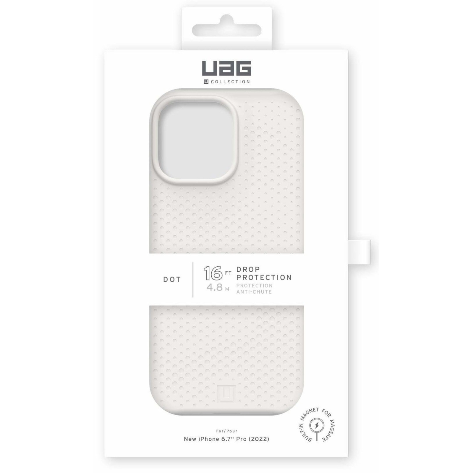 Чехол для мобильного телефона UAG [U] Apple iPhone 14 Pro Max Dot Magsafe, Marshmallow (114083313535) изображение 9
